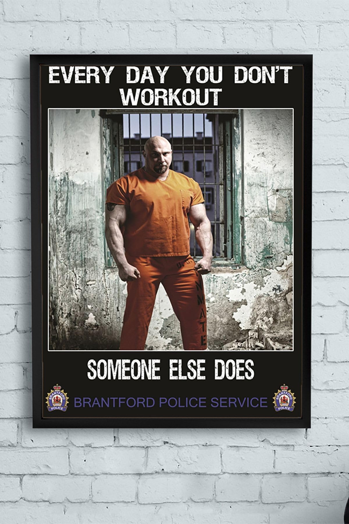 Postermanya (pster13334) Someone Else Does Vücut Geliştirme Body Building Fitness Çerçeveli Tablo (21x30cm)