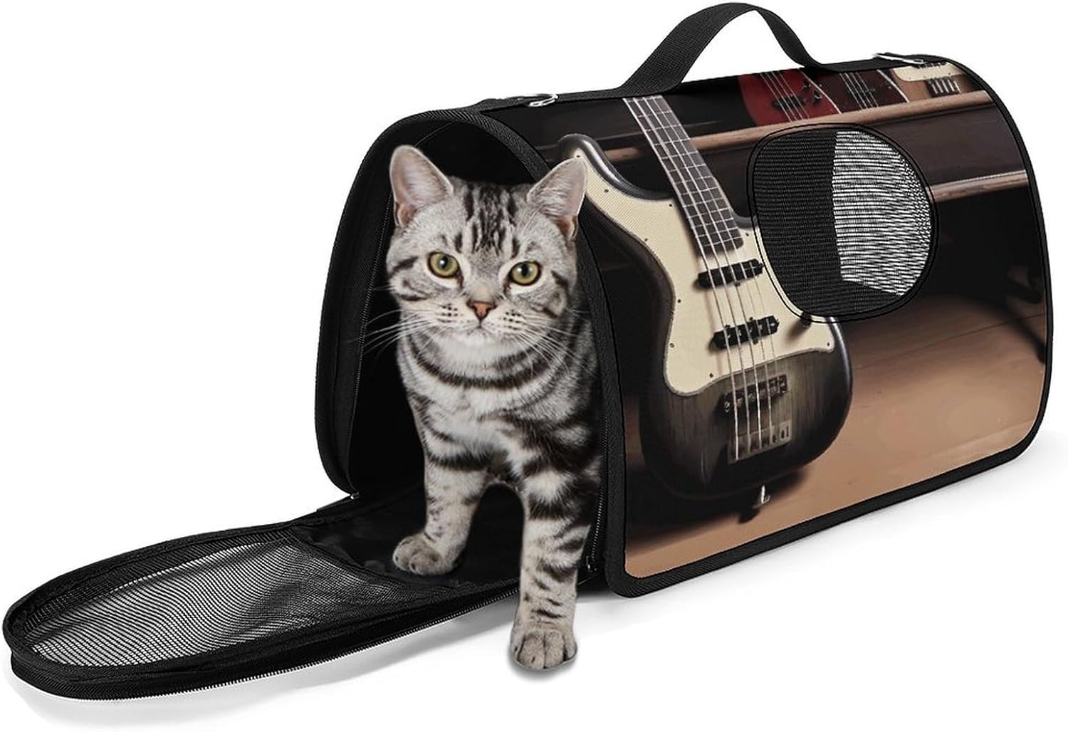 Pet Handbags, Bass Music Instruments Printed Pet Handbags,folding Pet Bags,new Pet Handbags,universal Pet Handbags, 45X26X23.5cm