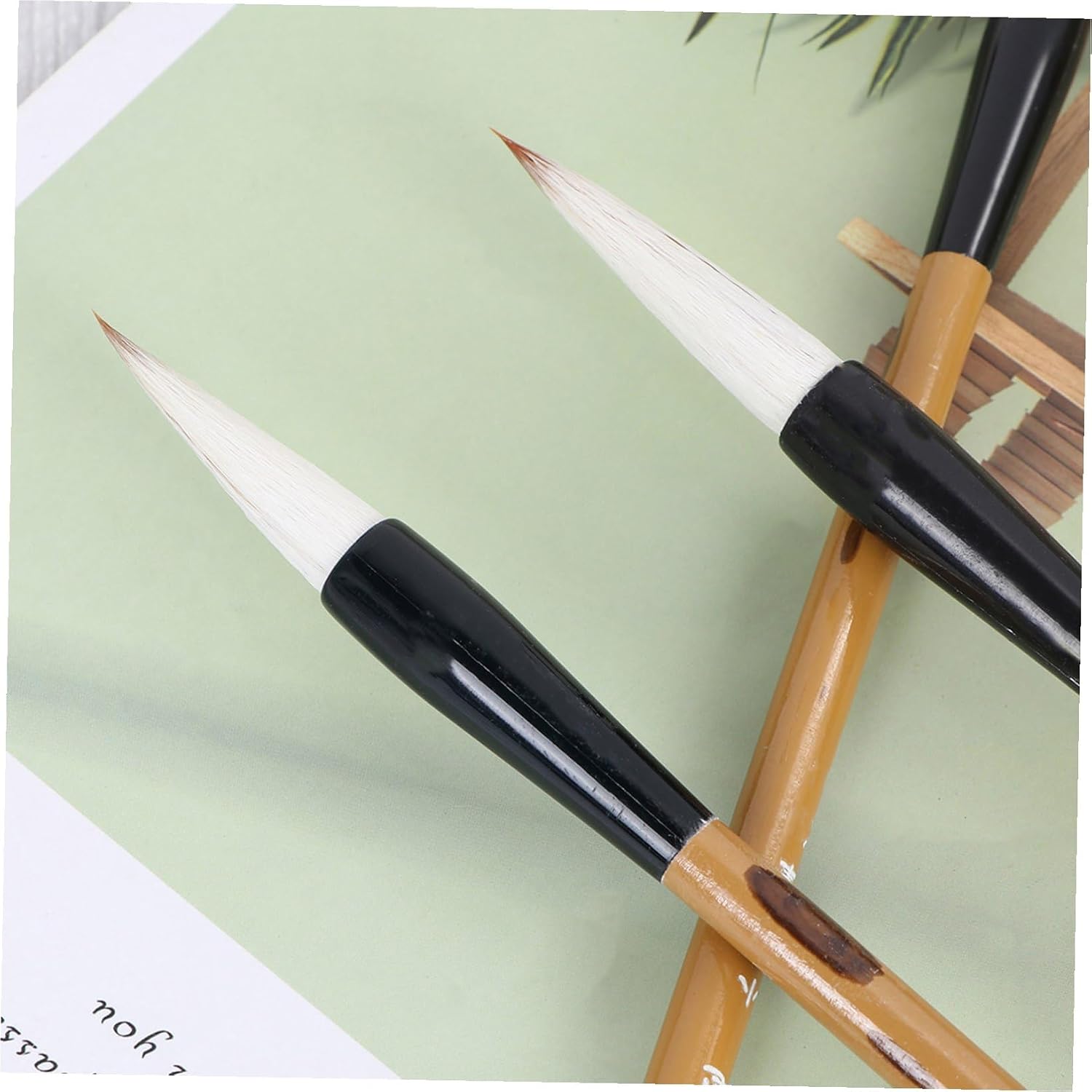 OSALADI 3Pcs Large Wolf Hair Chinese Calligraphy Brushes Traditional Kanji Sumi Drawing Pens for Ink Painting and Writing