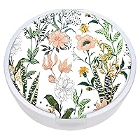 Vista 11 de Estuche retenedor, funda para dentadura y alineador de ortodoncia con espejo y ventilación, flor negra