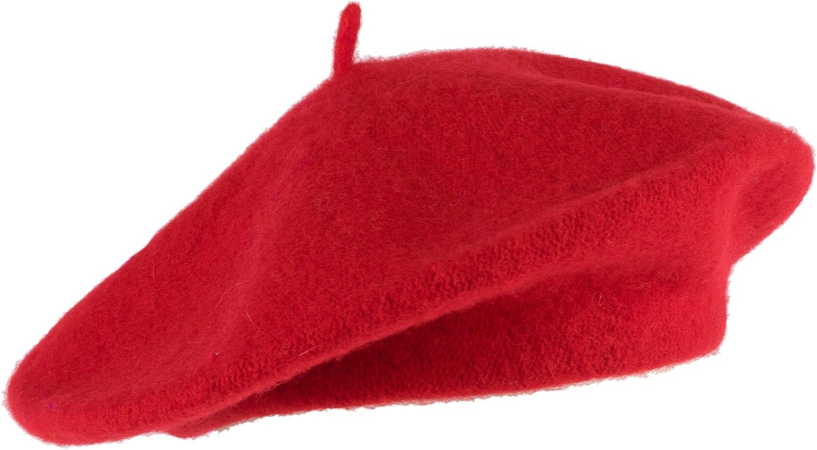Wool Blend French Beret for Men and Women in Plain Colours