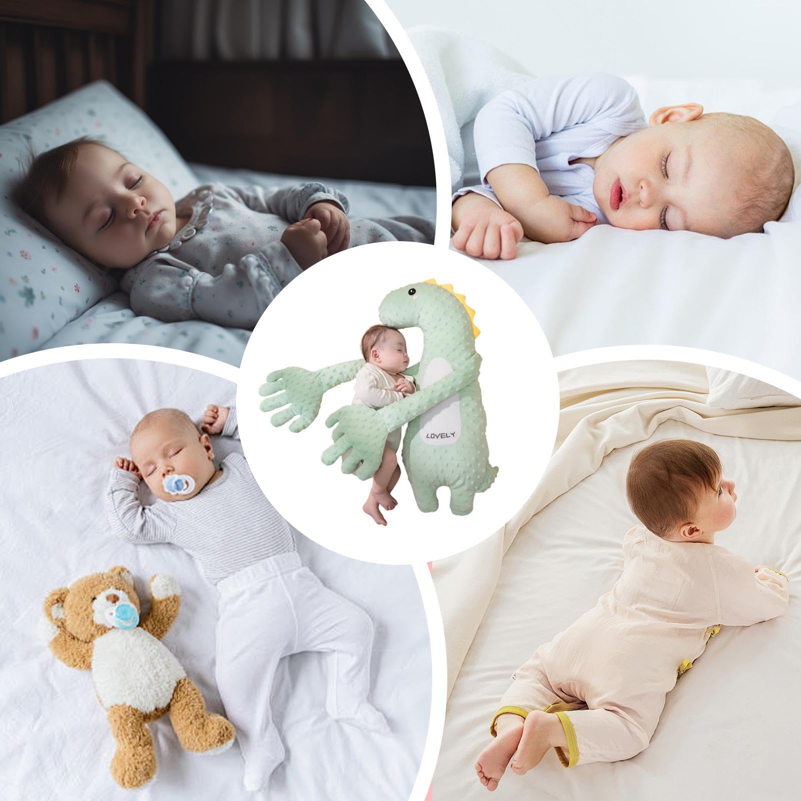Buddy - Cuscino per dormire per bambini, palmo lenitivo del bambino, peluche elettrico per sonno, saoths, con mano di paccetto, controllo remoto, velocità regolabile per bambini, intelligente
