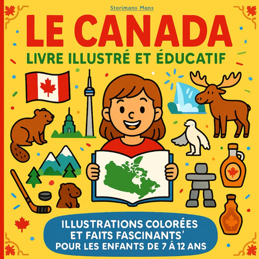 Le Canada - Livre illustré et éducatif: Illustrations colorées et faits fascinants pour les enfants de 7 à 12 ans