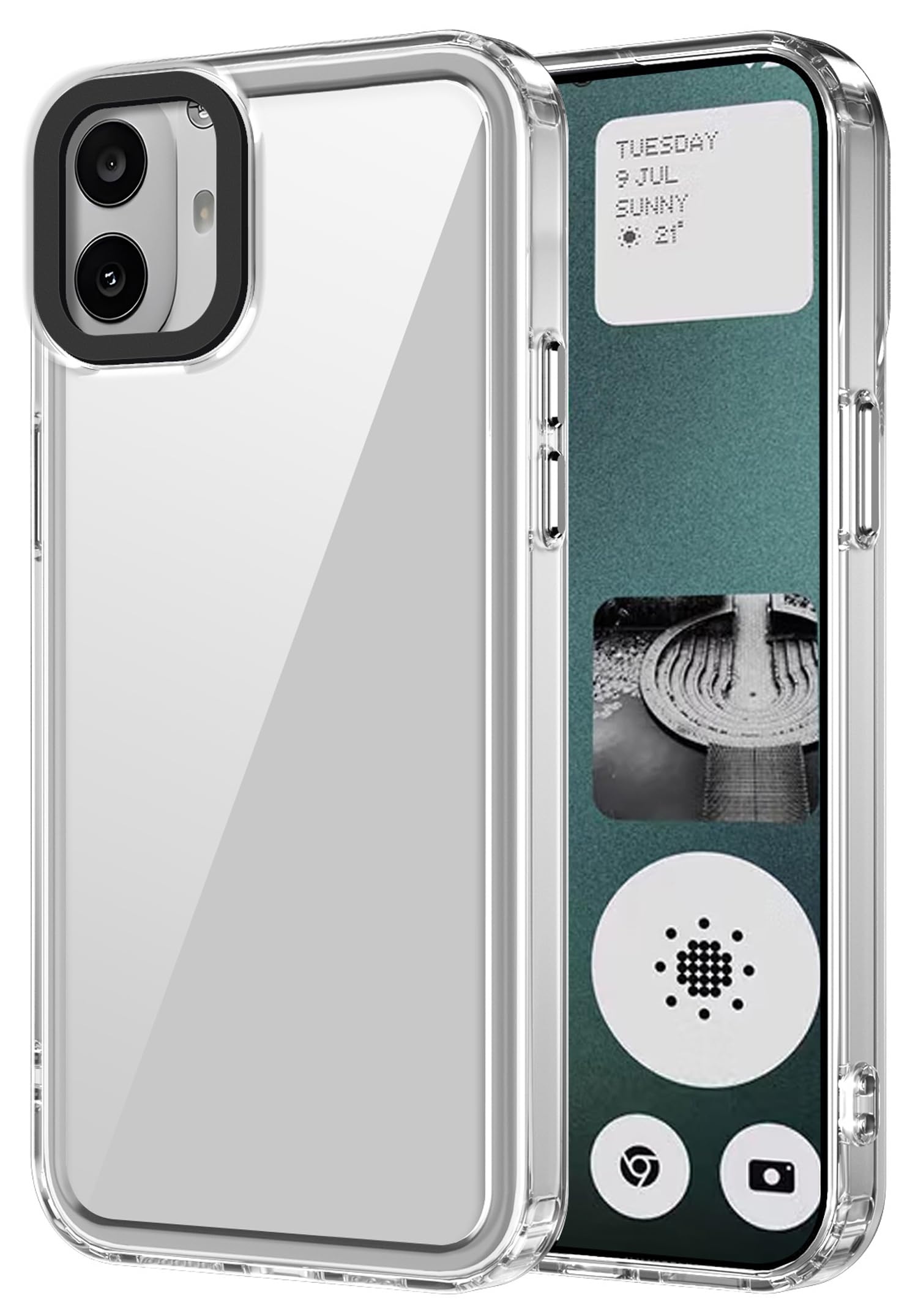 Kapa Warrior Acrylic Clear Back Cover for Nothing CMF Phone 1 | Slim Shockproof [Military Grade Protection] Hybrid Bumper Case (Transparent Sides) (B0DFPBRQPD) Amazon Price History, Amazon Price Tracker