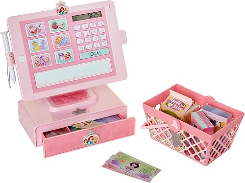 Miniatura 2 de Disney Princess Style Collection Caja registradora Shop N Play Market Set - Cesta de la compra incluida