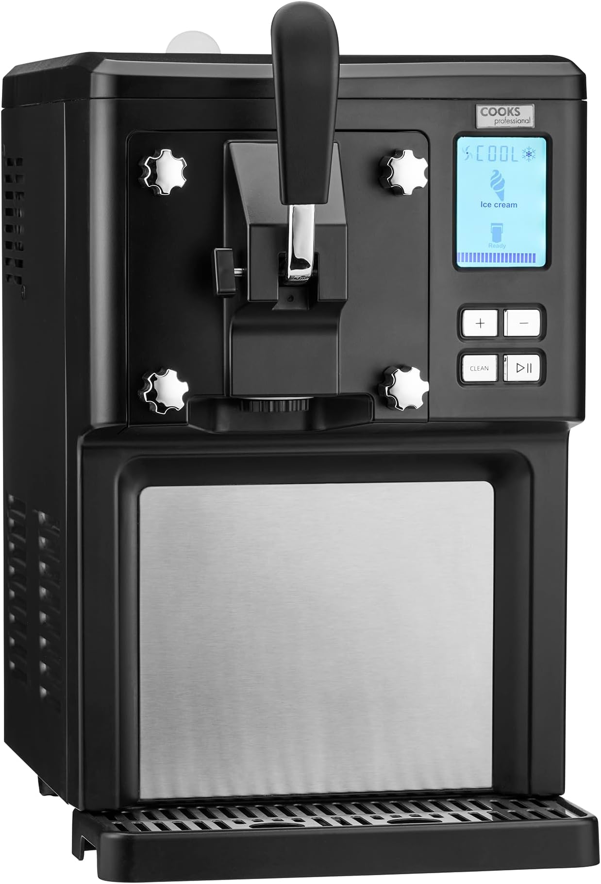 Cooks Professional Luxury Soft Serve Ice Cream Maker | 1.5L | Self-Cooling Compressor | Auto Cleaning | Digital Display | Perfect for Whippy Sundaes & Desserts | Easy to Use for Home Treats
