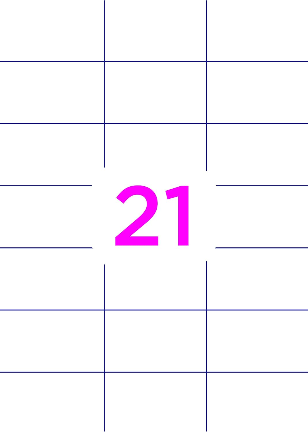 Box of 2100 Multi-Purpose Labels 70 x 42 mm