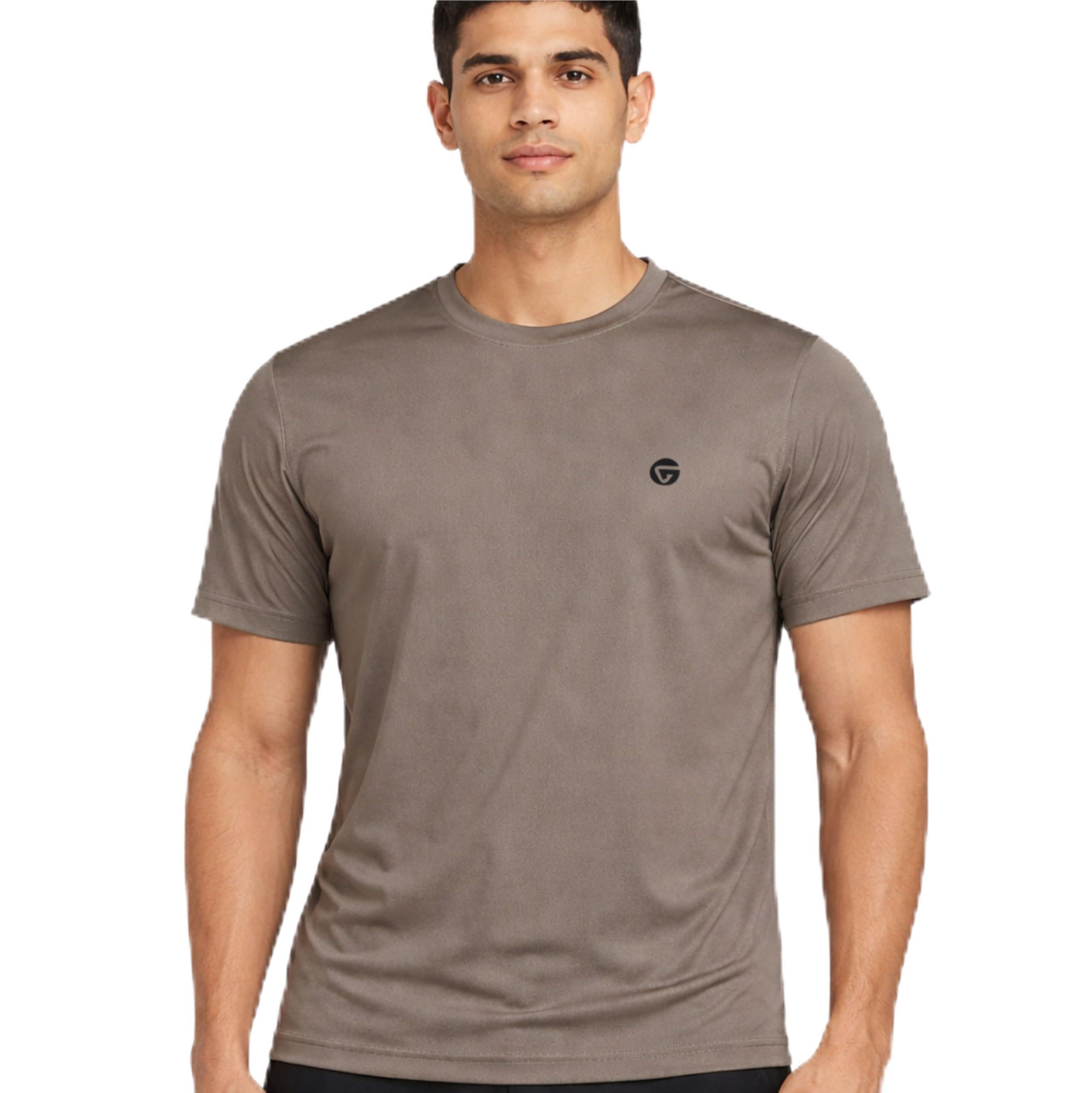 Gloster Men’s Striped Sports T-Shirt | Polyester Lycra Blend | Lightweight Gym & Workout T-Shirt | Regular Fit Round Neck Activewear for Men & Boys-image-26