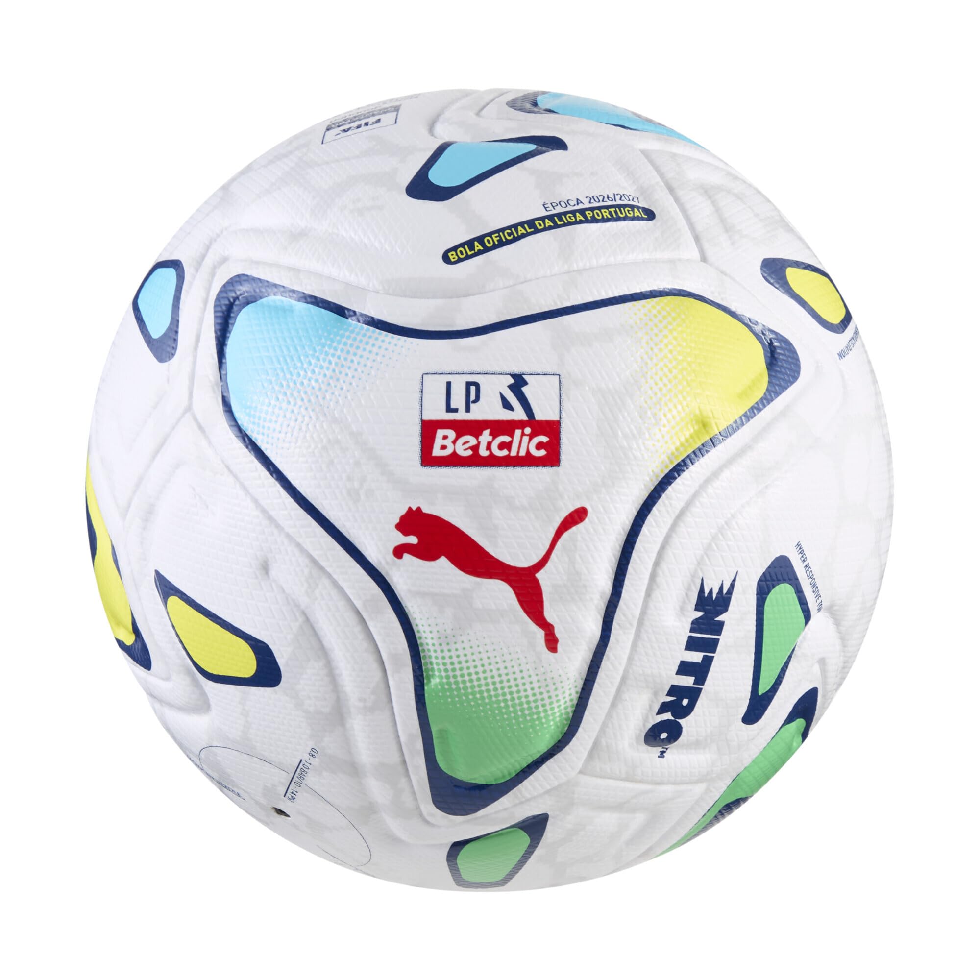 PUMA Balón de fútbol Stellar Nitro™ Ultimate Liga Portugal (FIFA® Quality Pro) 5, White Multicolor