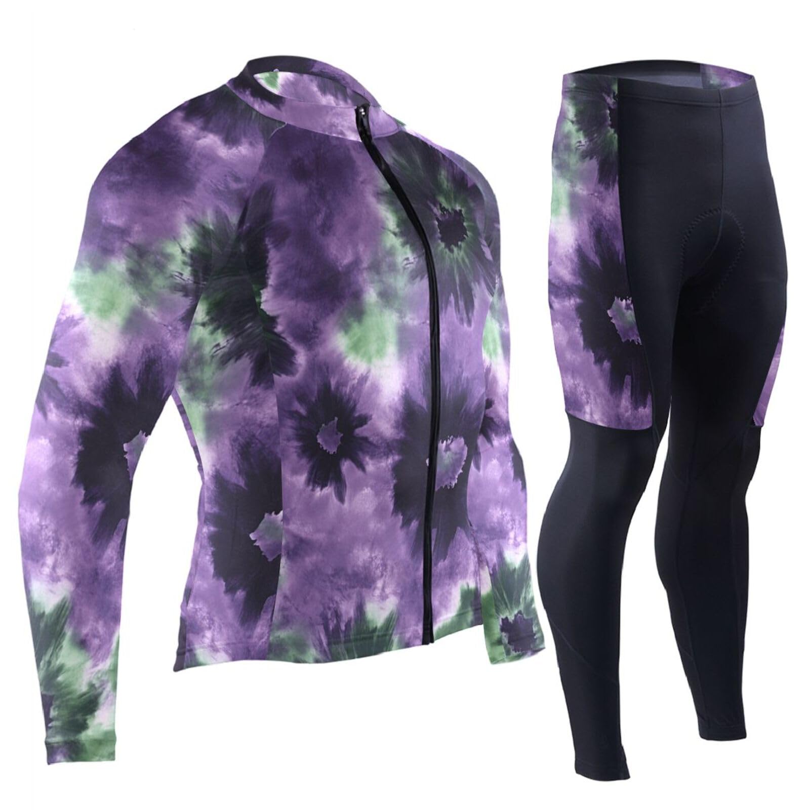 Herren Radtrikot mit Taschen, atmungsaktiv, Ärmel, 3D-gepolstert