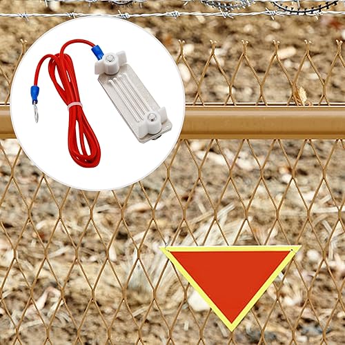 Miniatura 3 de Paquete de 2 conectores eléctricos de cinta de cerca, conector Polytape a Polytape para Energizer, con cable de 35.4 in (a energizador)