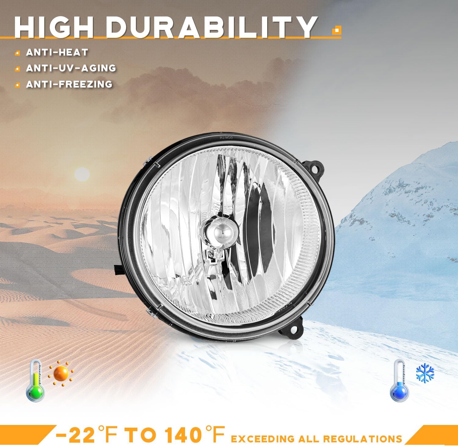 WEELMOTO Headlights Compatible with 2005 2006 2007 Jeep Liberty, Headlight Assembly for 05 06 07 Liberty Replacement Clear Lens Chrome Housing Halogen Headlamp Driver&Passenger Side