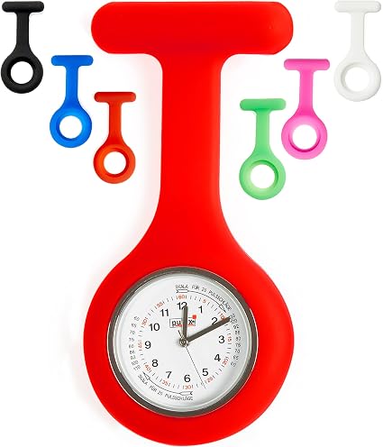 PULOX Orologio per infermiere con custodia di silicone in 12 vari colori :  Amazon.it: Orologi