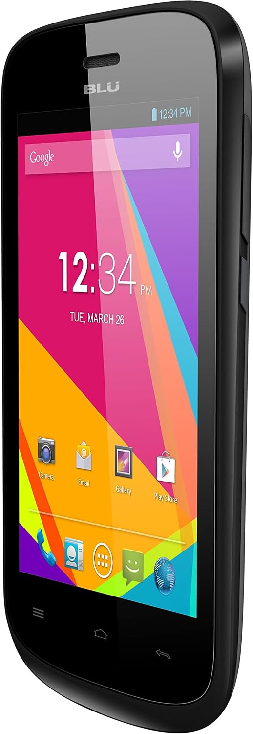 BLU Dash JR K, Android 4.4 KK, 2MP - Unlocked (Black)