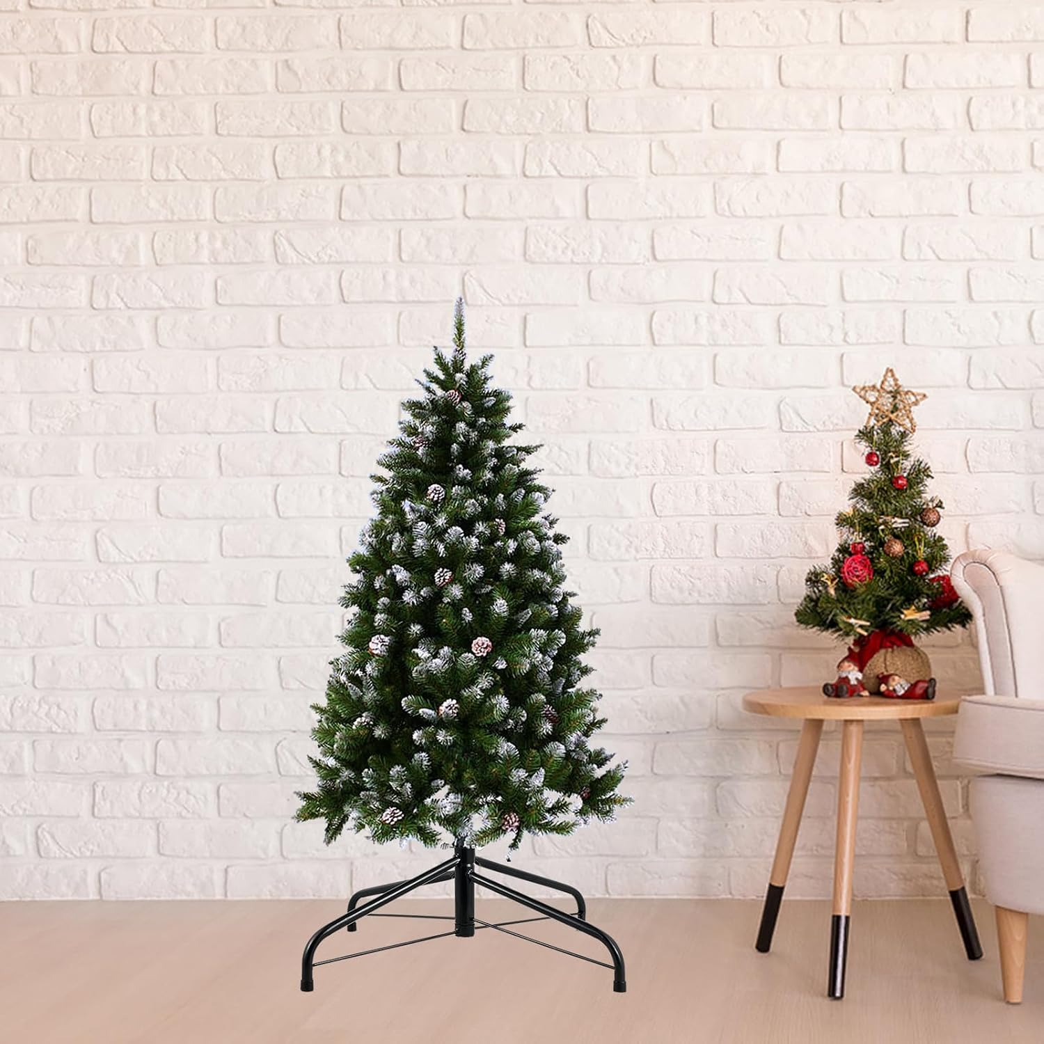 Garneck Christmas Tree Stand, Foldable Base for 4ft Artificial Trees