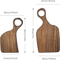 EVOLUX Handmade Couple Cutting Boards - Safe Log Wood Kitchen Boards for Food Prep, Ideal Gifts for Couples & Home Cooks