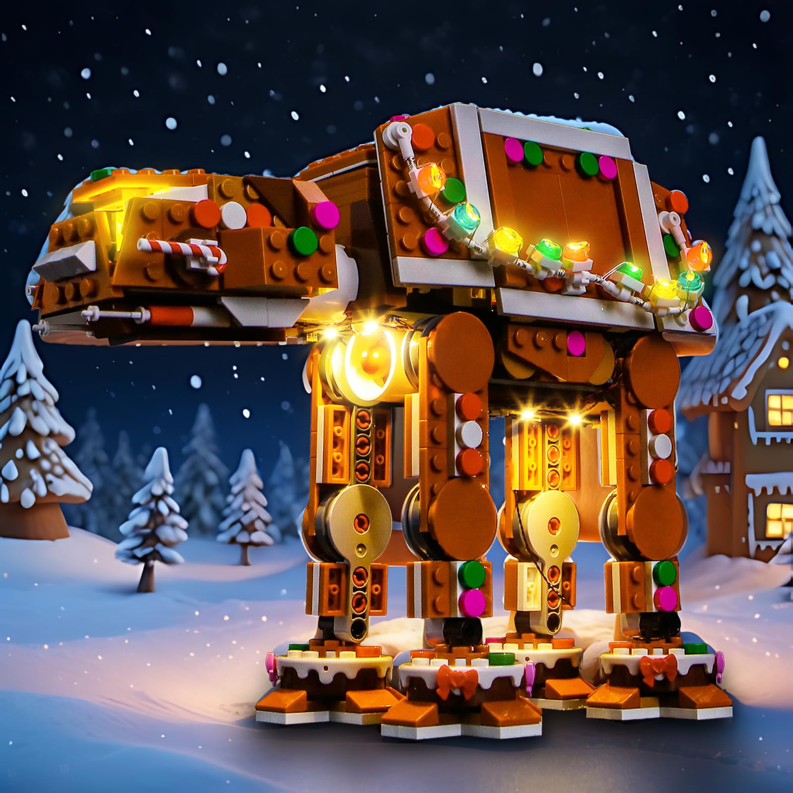 Light Kit Compatible with Lego 40806 Gingerbread AT-AT Walker (No Model) - Image 4