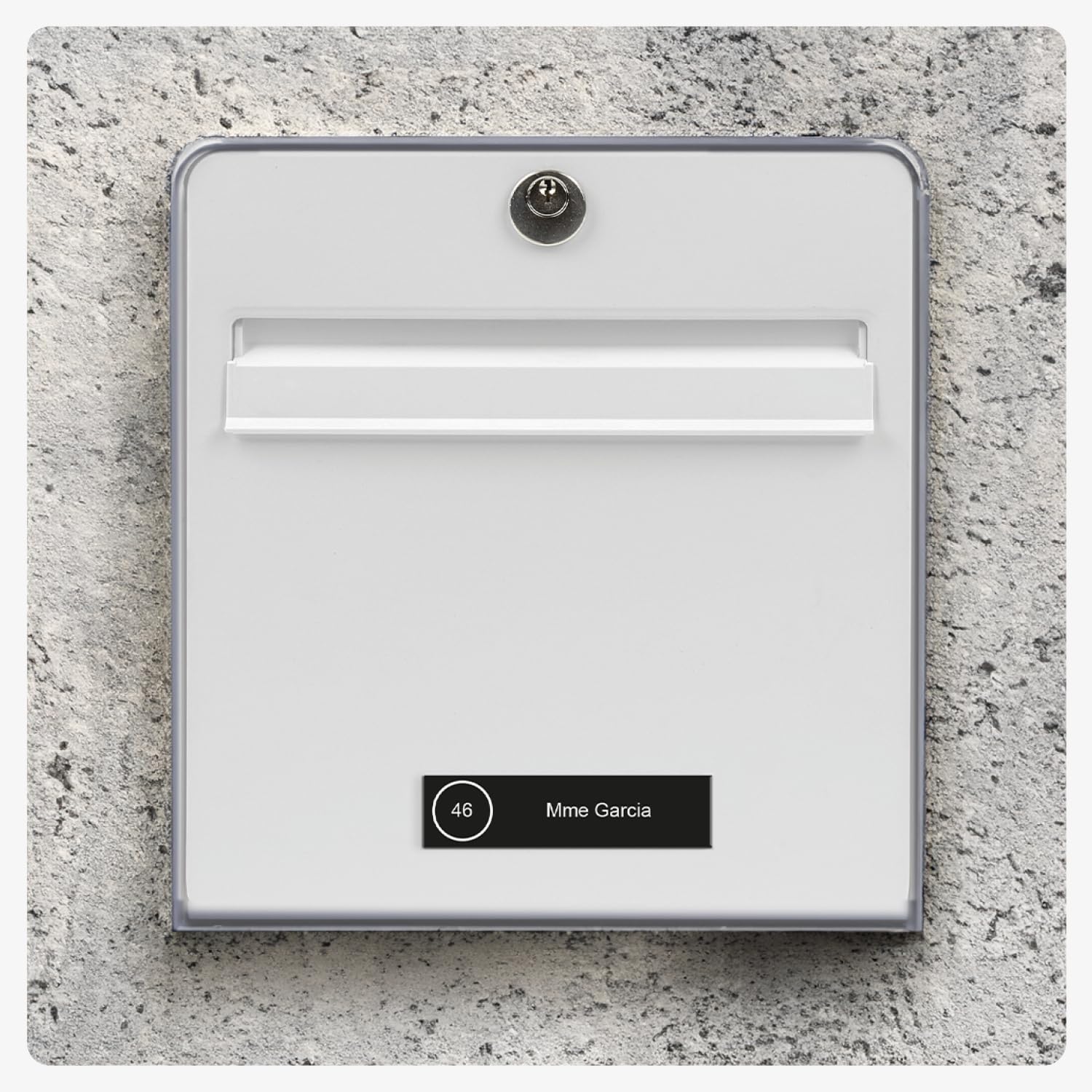 Targhetta Incisa Per Cassetta Postale - Alluminio Spazzolato, 10x2.5cm, Personalizzabile - Foto 4