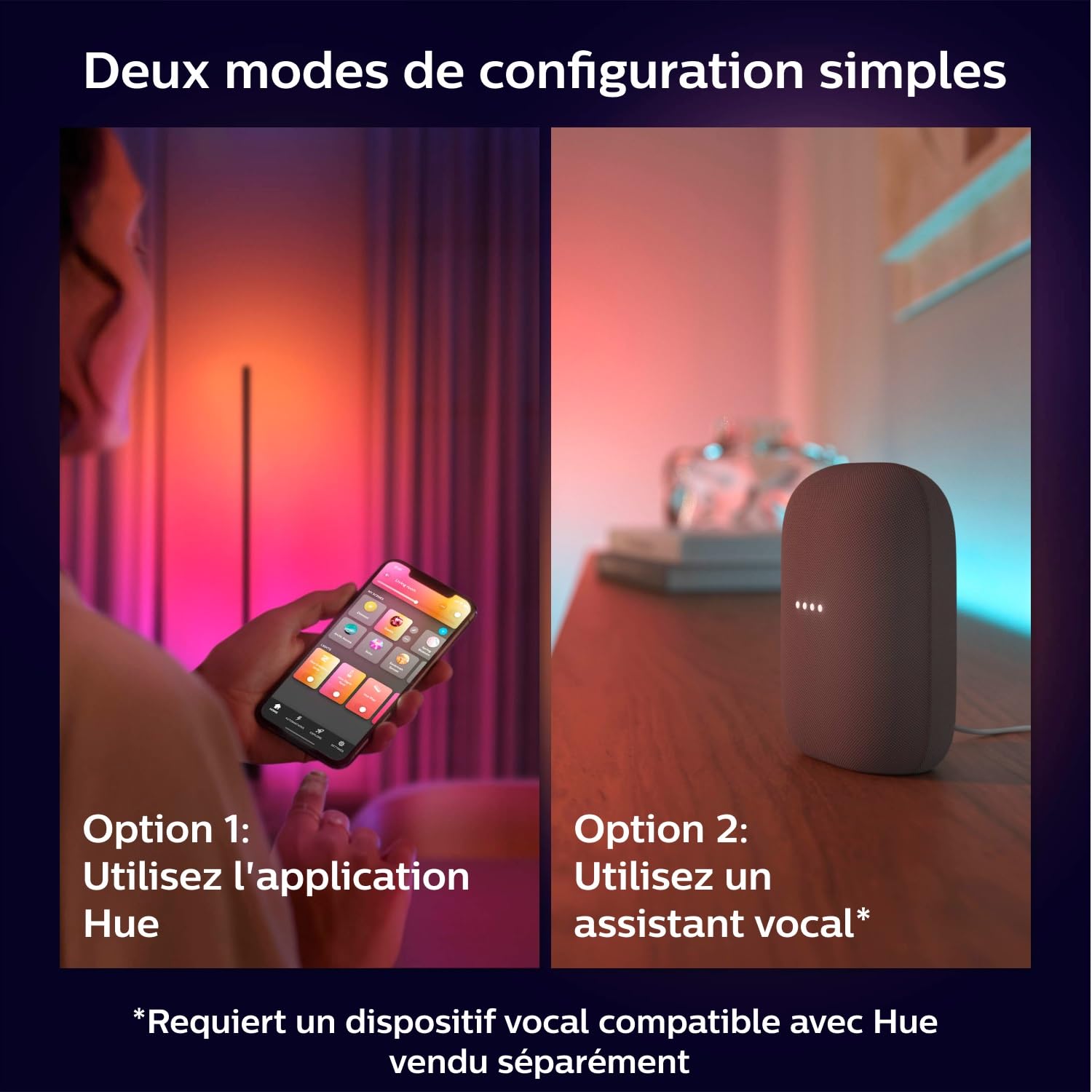 Philips Hue White and Color Lightstrip Extension 1 mètre, Bluetooth, compatible Alexa, Google Assistant, Apple Homekit