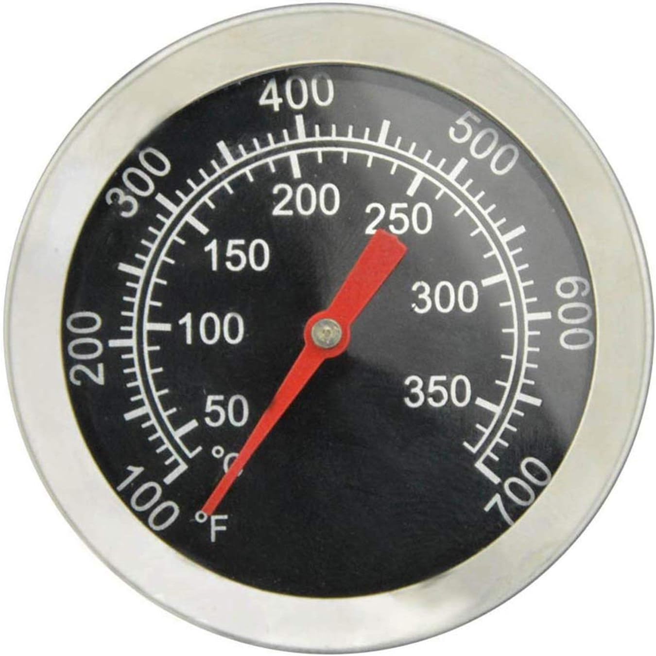 BBQ Grill Thermometer Temperature Gauge Heat Indicator Replacement for Charbroil, Chargriller, Jenn/Air, Perfect Flame, King Griller, Dyna-glo Gas Grills, 2 inch Dia. Stainless Steel BBQ Temp Gauge