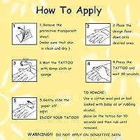 Vista 6 de Tatuajes temporales de manga completa para niños, 11 hojas de tatuajes temporales de brazo completo para niños y niñas, regalos de fiesta