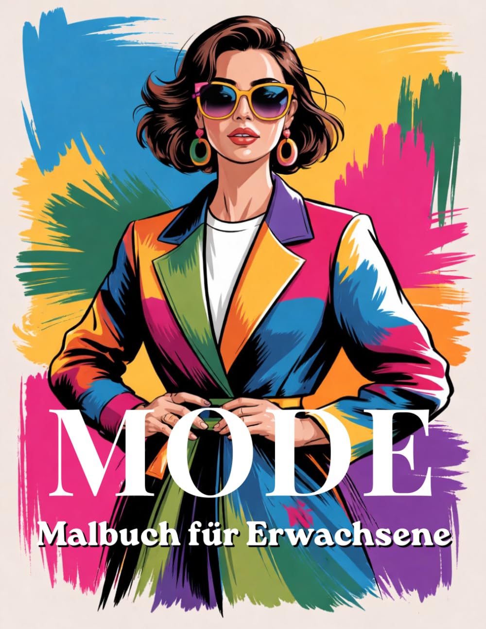 Mode Malbuch für Erwachsene: 50 stilvolle Outfits, trendige Designs und wunderschöne Modeillustrationen zur Entspannung und zum Stressabbau ... & Eleganz – Malbücher für Frauen und Mädchen)