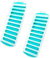 Vista 7 de Jacent Bandeja reutilizable de silicona y plástico para cubitos de hielo, cubos de hielo fáciles de empujar y reventar para botella de deportes