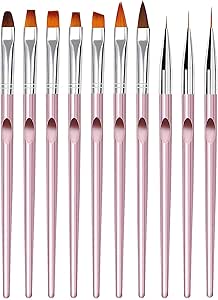 Giantree Set Di 10 Pennelli A Colori Piatti, 1 Pollice Di - Foto 6