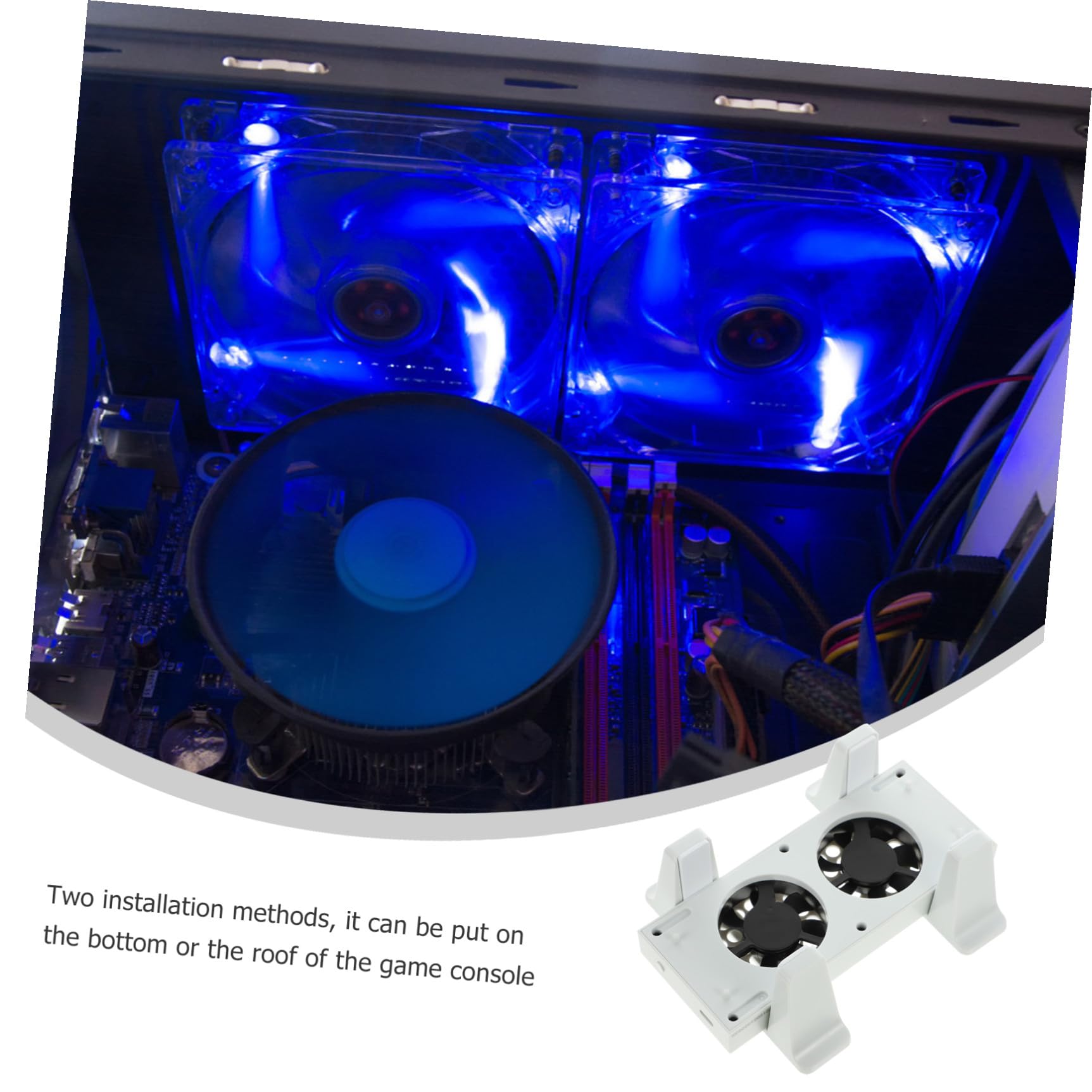 DOITOOL Base con Ventilador De Refrigeración Doble Soporte Vertical Accesorios