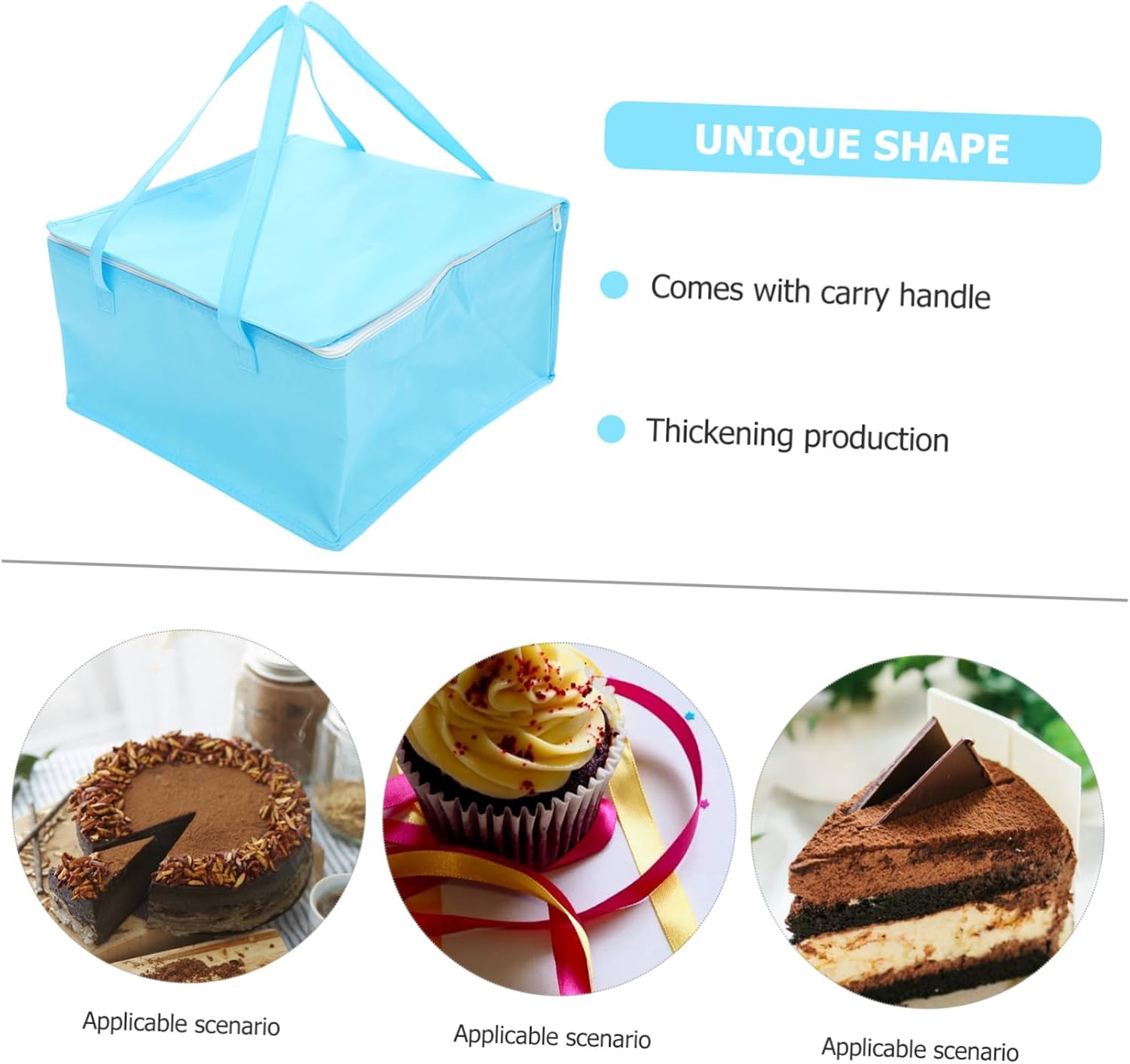 Garneck Cool Bag for Cakes - Insulated Cake Holder Bag - Ideal for Picnics - Grilling and Transporting Food and Drinks Practical Thermal Bag for Any Occasion