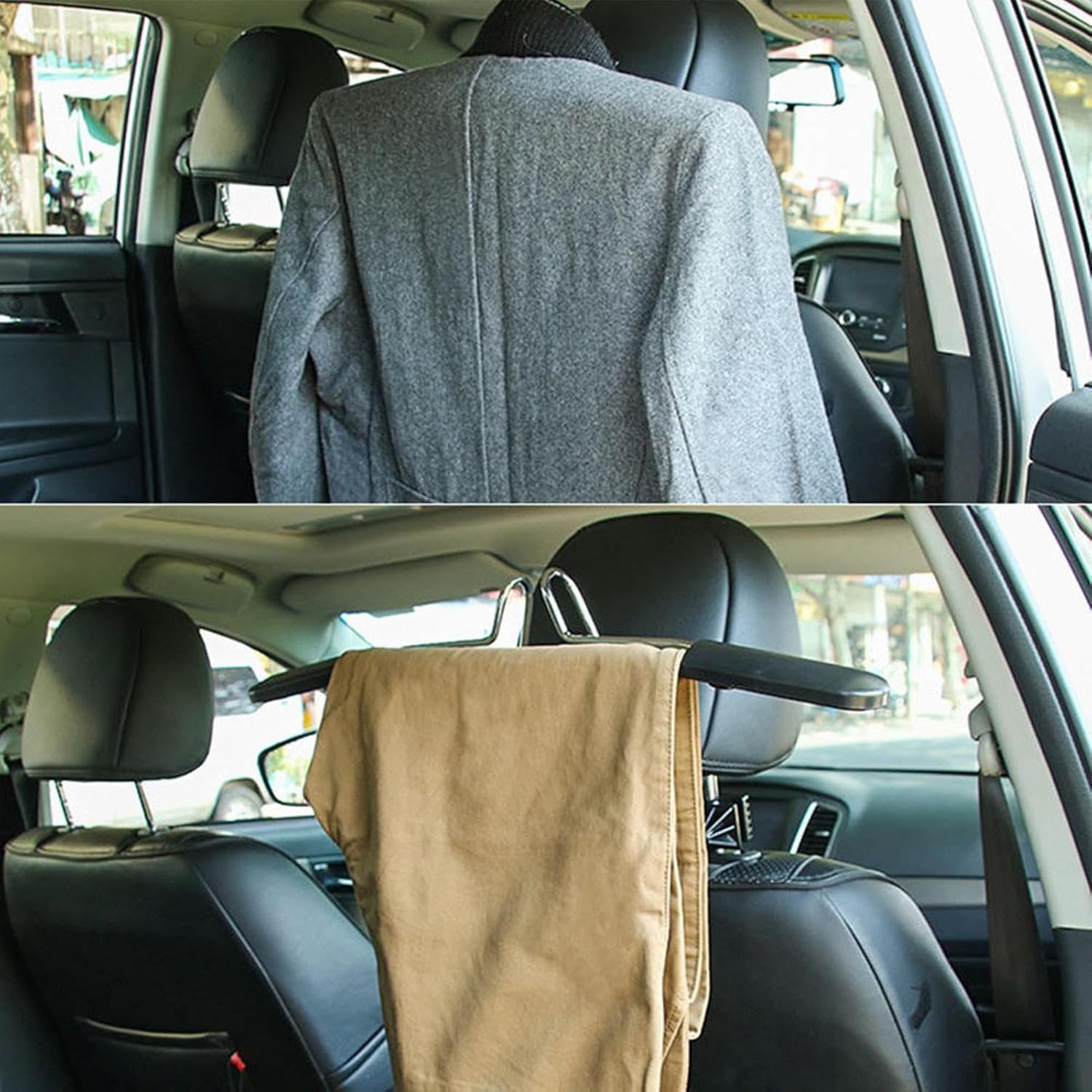 Percha Coche Reposacabezas para Lexus LS430 2007-2015, Perchas Asiento Trasero para Coche Perchas Universales Suaves para Abrigos Coche,2 Pcs