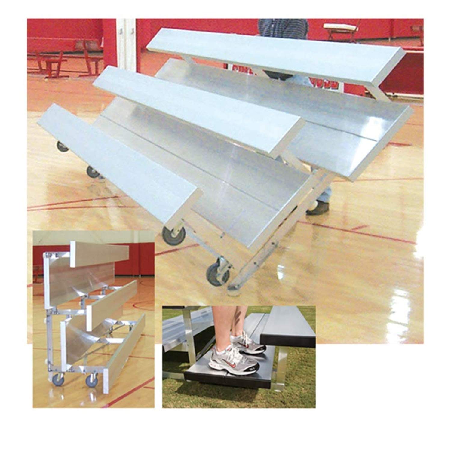 3 Row 8' Pref. Tip n' Roll Bleacher (EA)