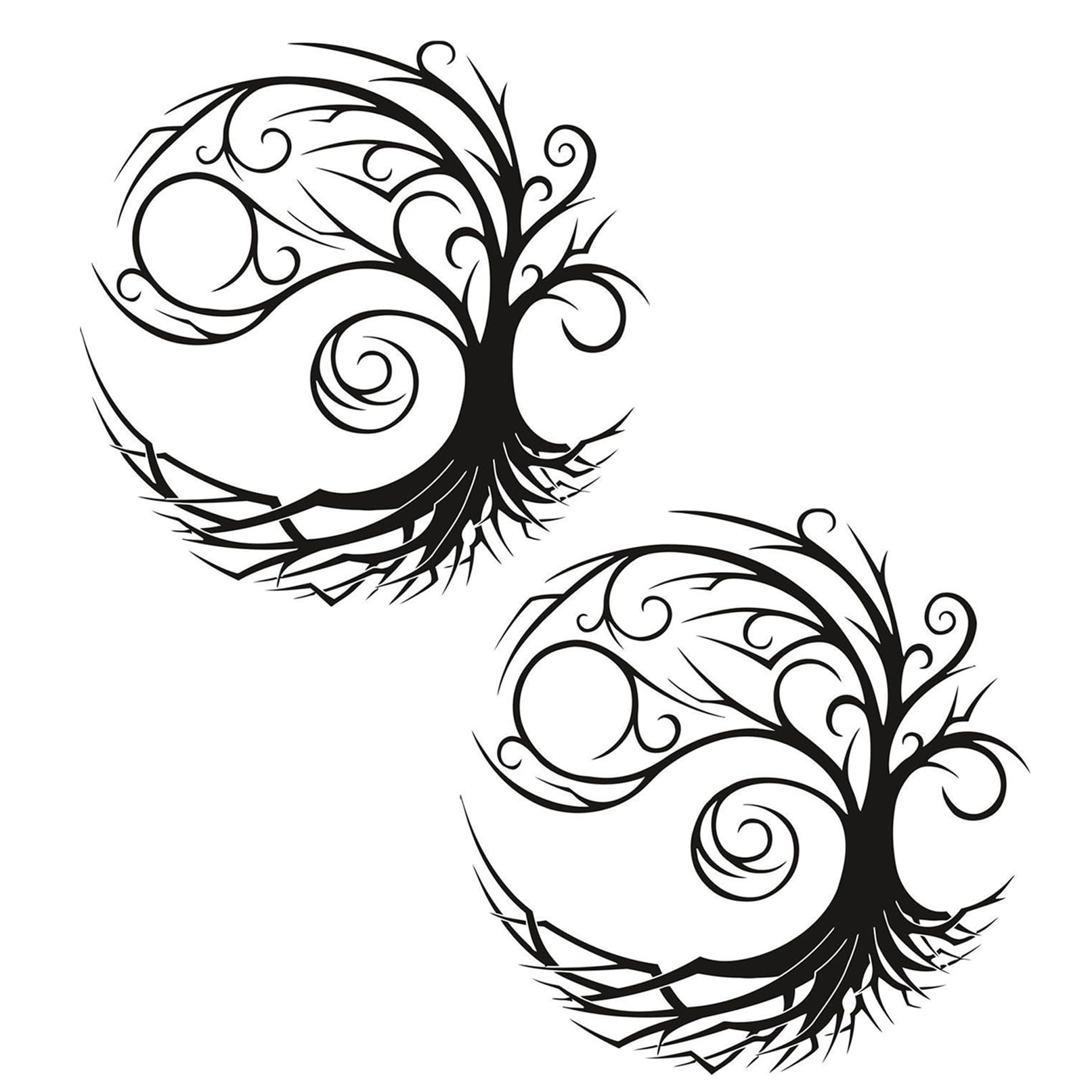 GDHKDDFL Stylish wall decorations, 2 Pieces Metal Tree of Life Wall Decor, Art of of,Modern Home Decoration(30cm)