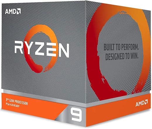 AMD 3rd Gen Ryzen 9 3900X Desktop Processor 12 Cores up to 4.6GHz 70MB Cache AM4 Socket (100-100000023BOX)
