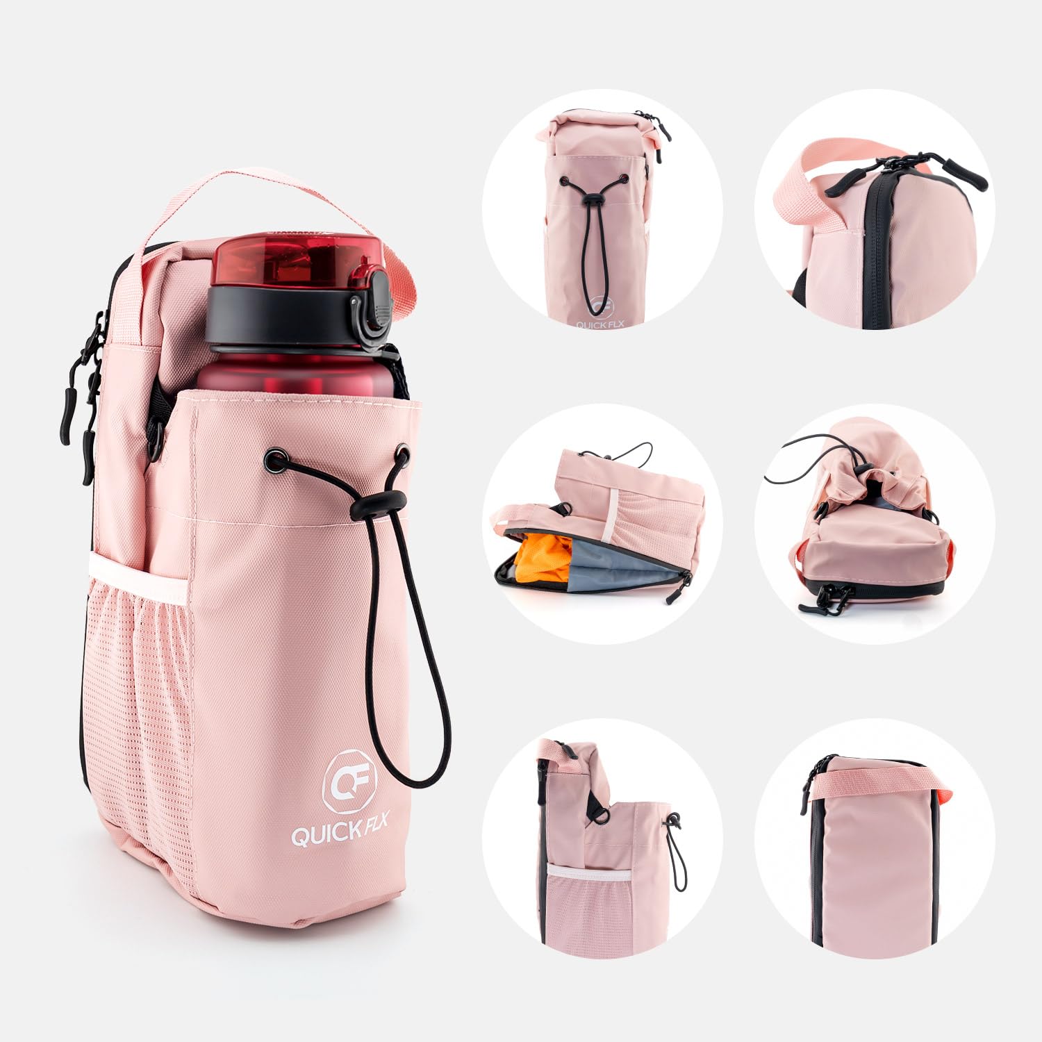 Magnetische Sling Bag Sporttasche | Kompakte Gym Tasche mit Flaschenhalter & Magnet-Befestigung | wasserdichte Umhängetasche für Fußball Training & Fitness | Unisex Crossbody Bag