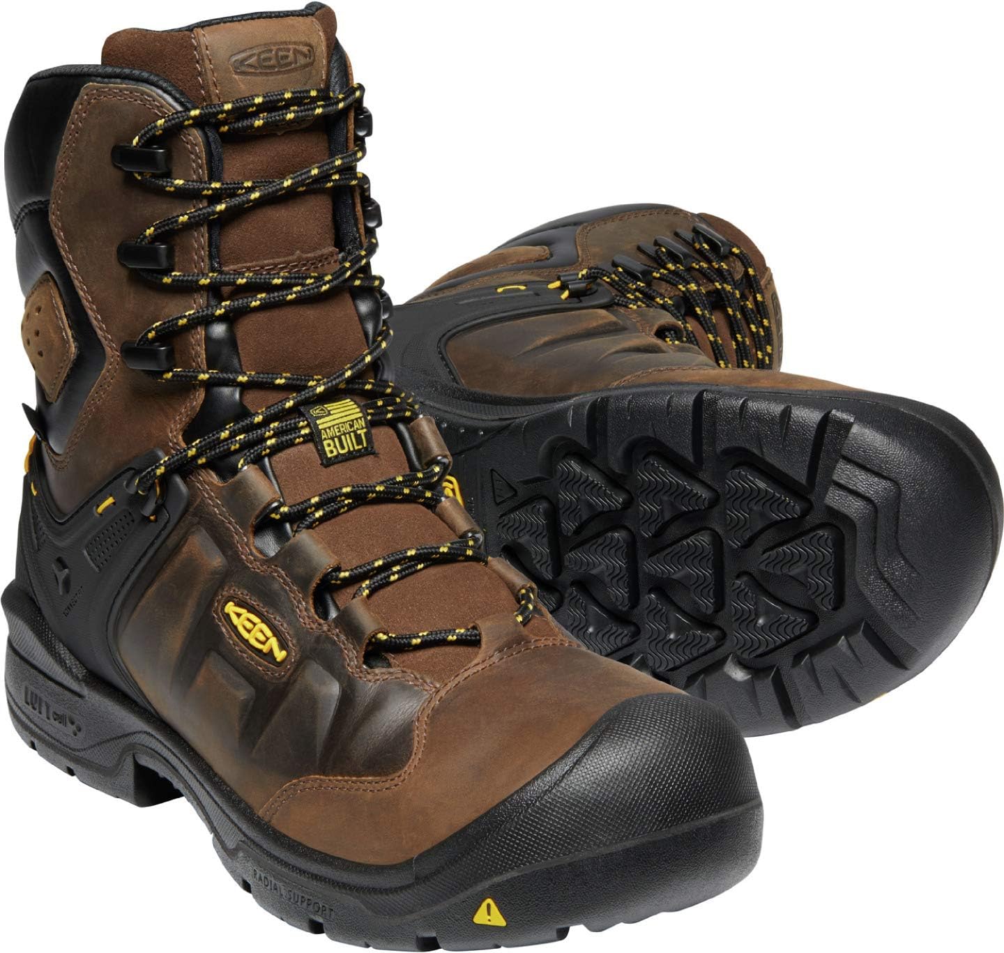 KEEN Utility Men's Dover 8" 600g Leather Waterproof Composite Toe Work Boots