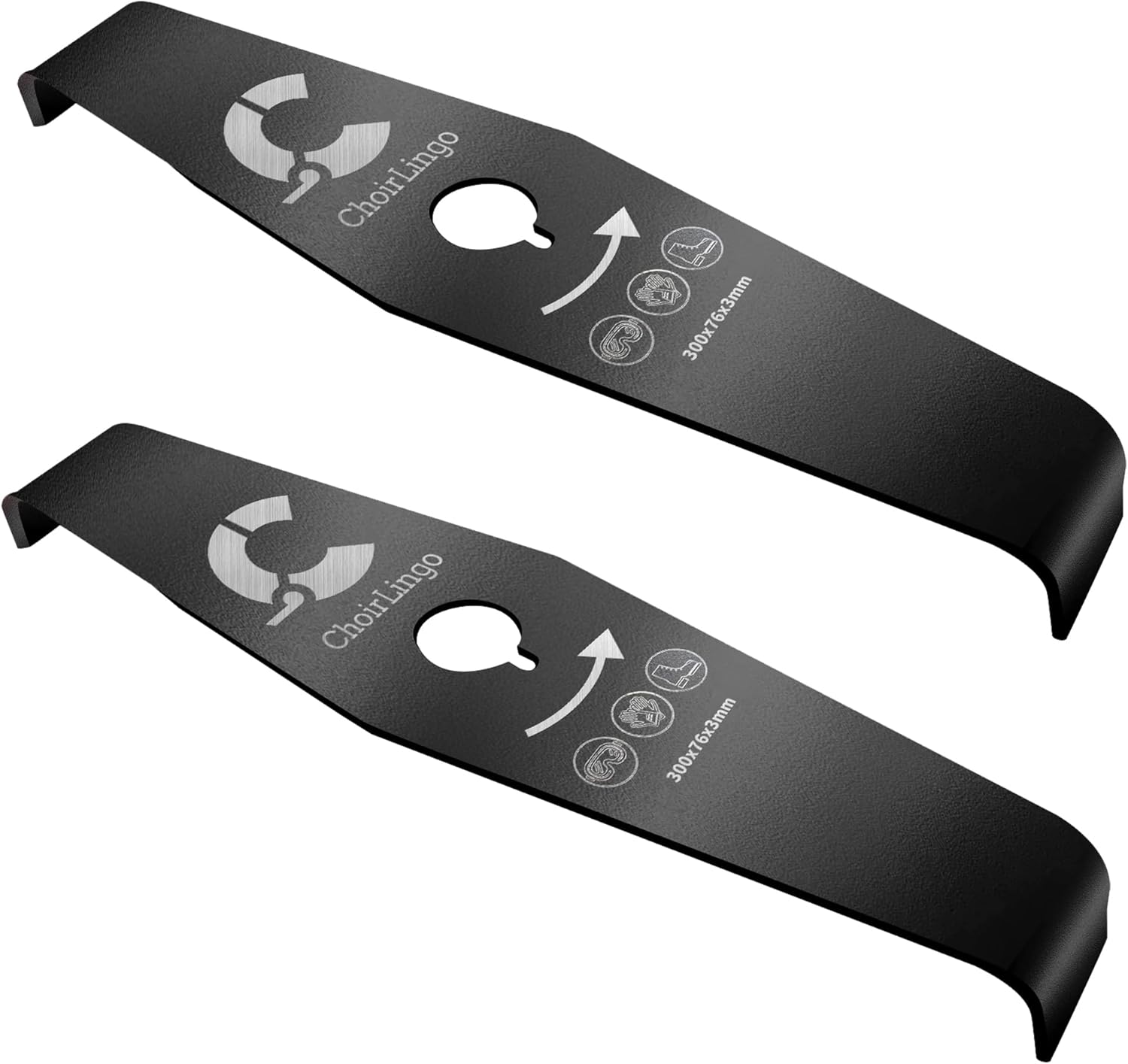 65Mn Steel Brush Cutter Blade for weedeater, 300mm Weed Wacker Metal Blade Compatible with Husqvarna, Stihl, Oregon, and Hitachi