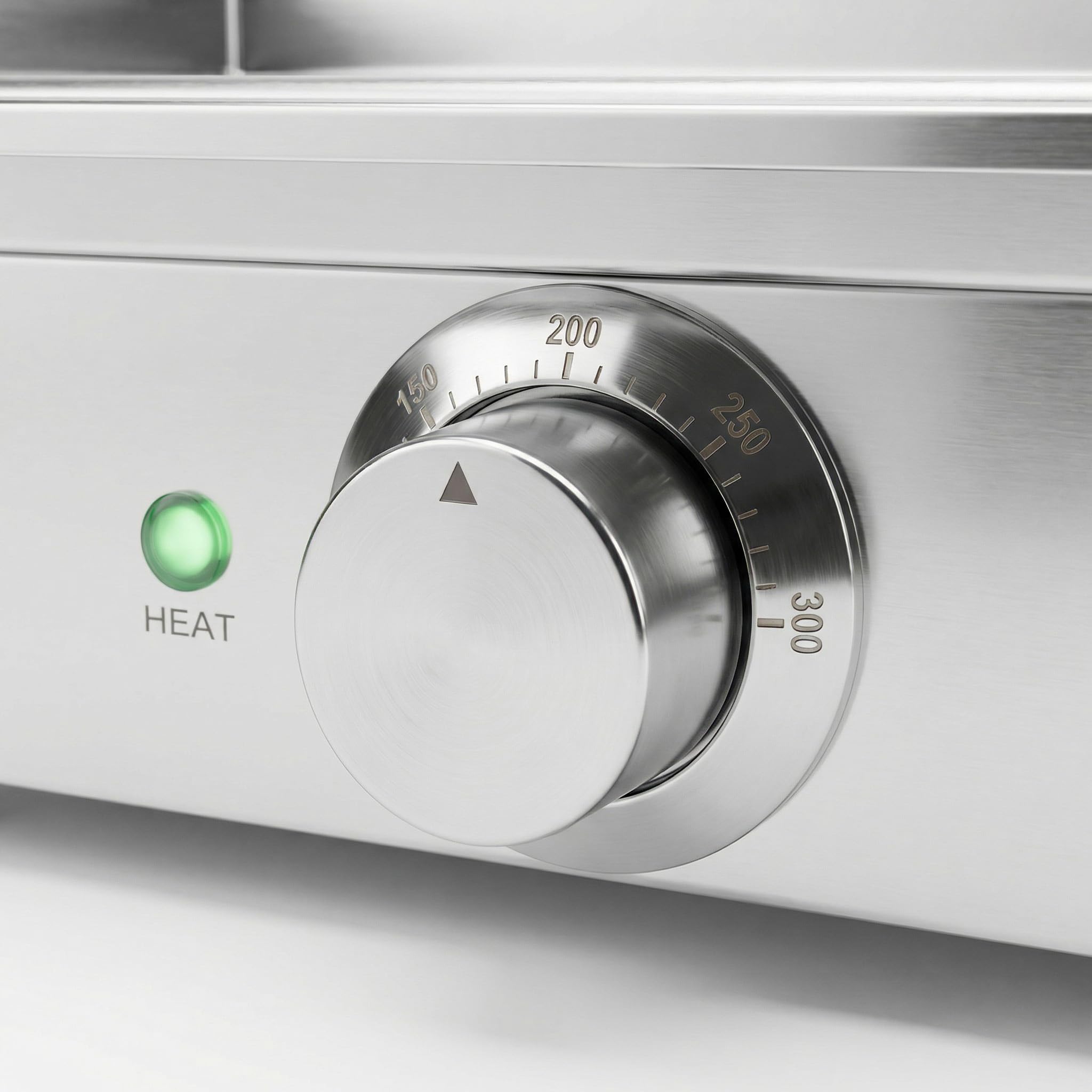 Jocca Elektrische Grillplatte Teppanyaki 39,6 x 26 cm Edelstahl Temperaturregelung 50-300°C