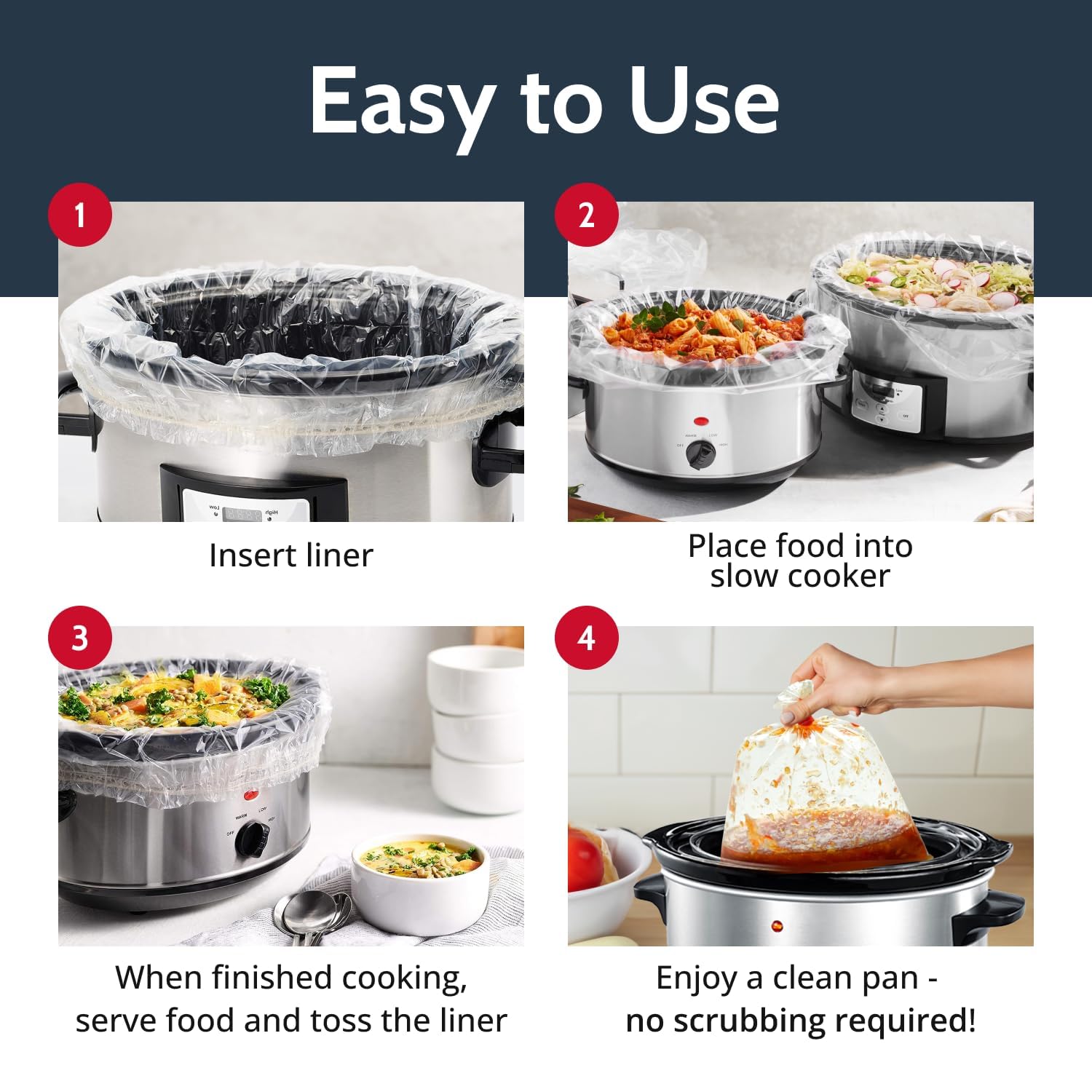 PanSaver EZ Clean Multi-Use Cooking Bags Slow Cooker Liners, -7 PanSaver EZ Clean Multi-Use Cooking Bags Slow Cooker Liners, -7