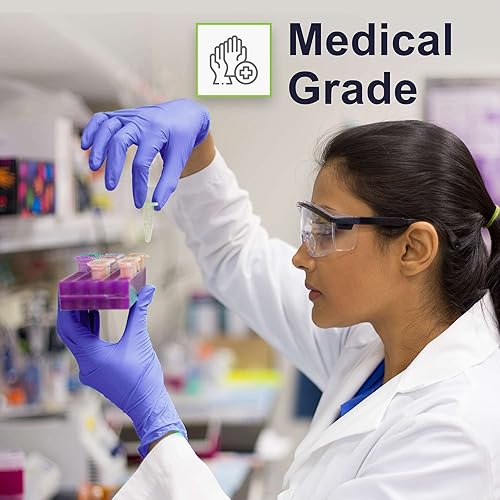 Miniatura 3 de FifthPulse Guantes de nitrilo desechables biodegradables, 150 unidades, guantes de cocina ecológicos seguros para alimentos, guantes sin polvo y