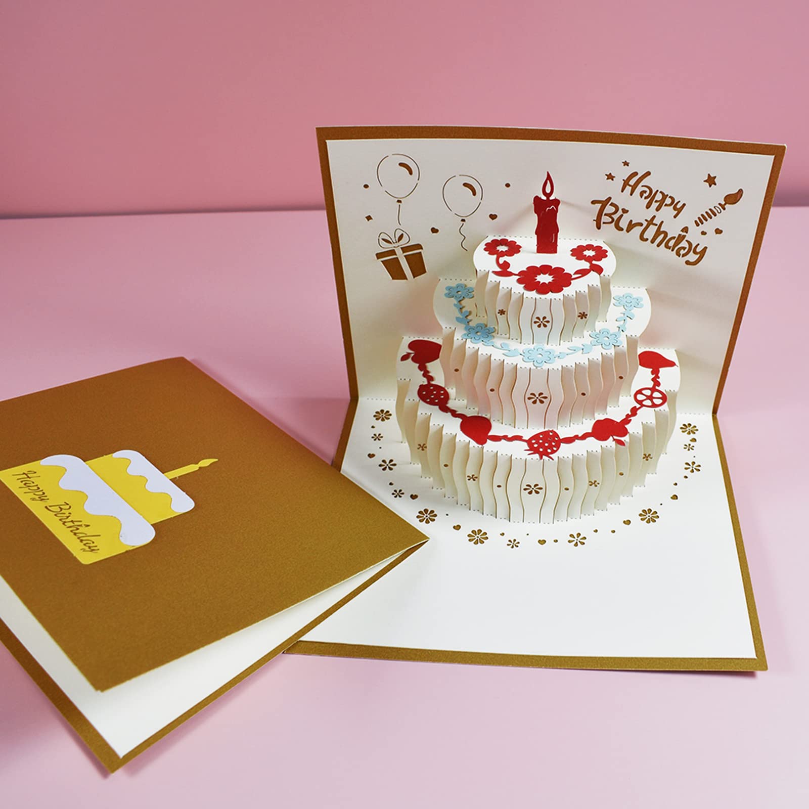 Pop Up 3D Greeting Cards, 3D Happy Birthday Cards, Birthday Invitations, Pop Up Cards For Family, Colleagues, Friends, Children, Loved Ones, Parents (With Message Card And Envelope