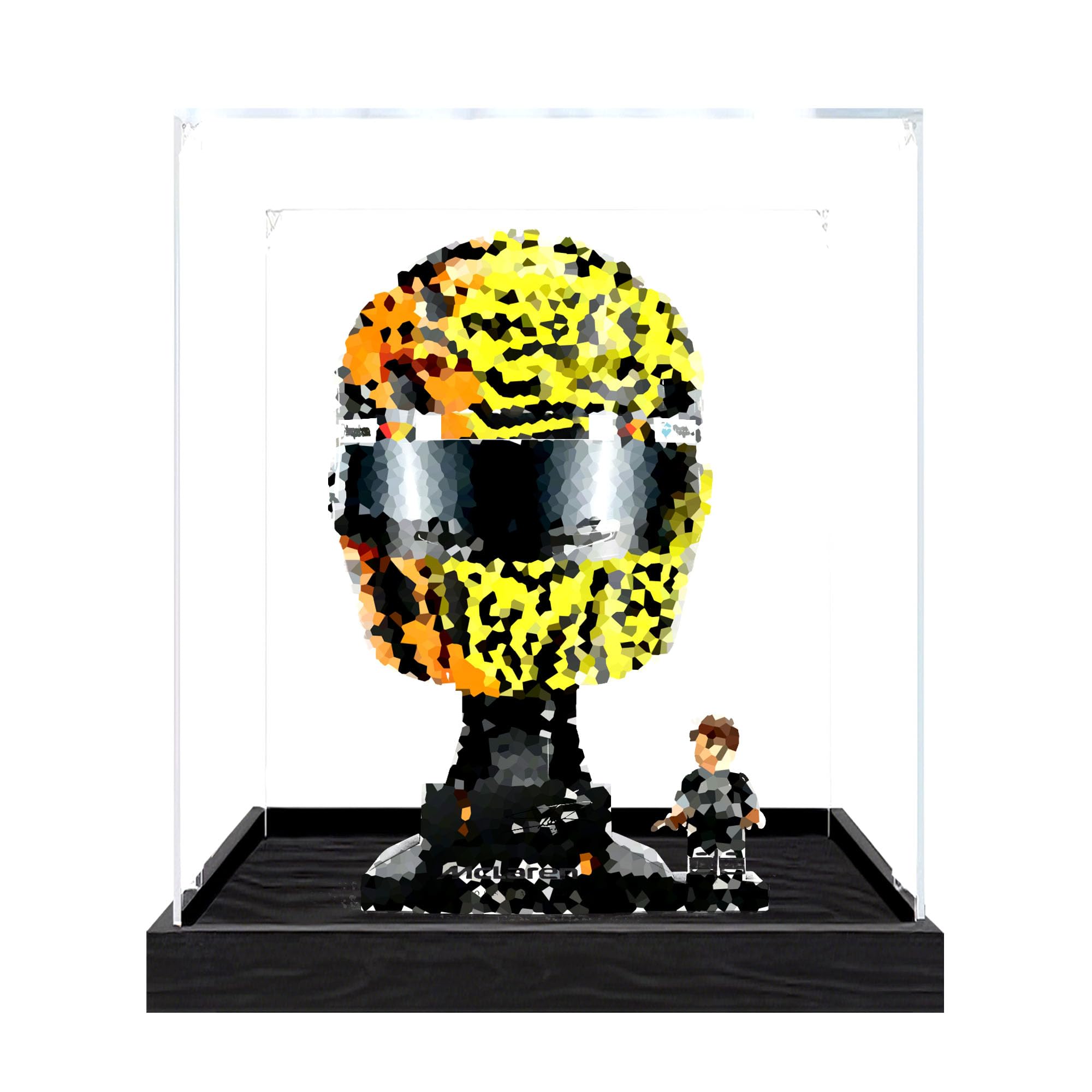 Clear Acrylic Showcase Box for Le-go 43023 Sets (Black 2mm)