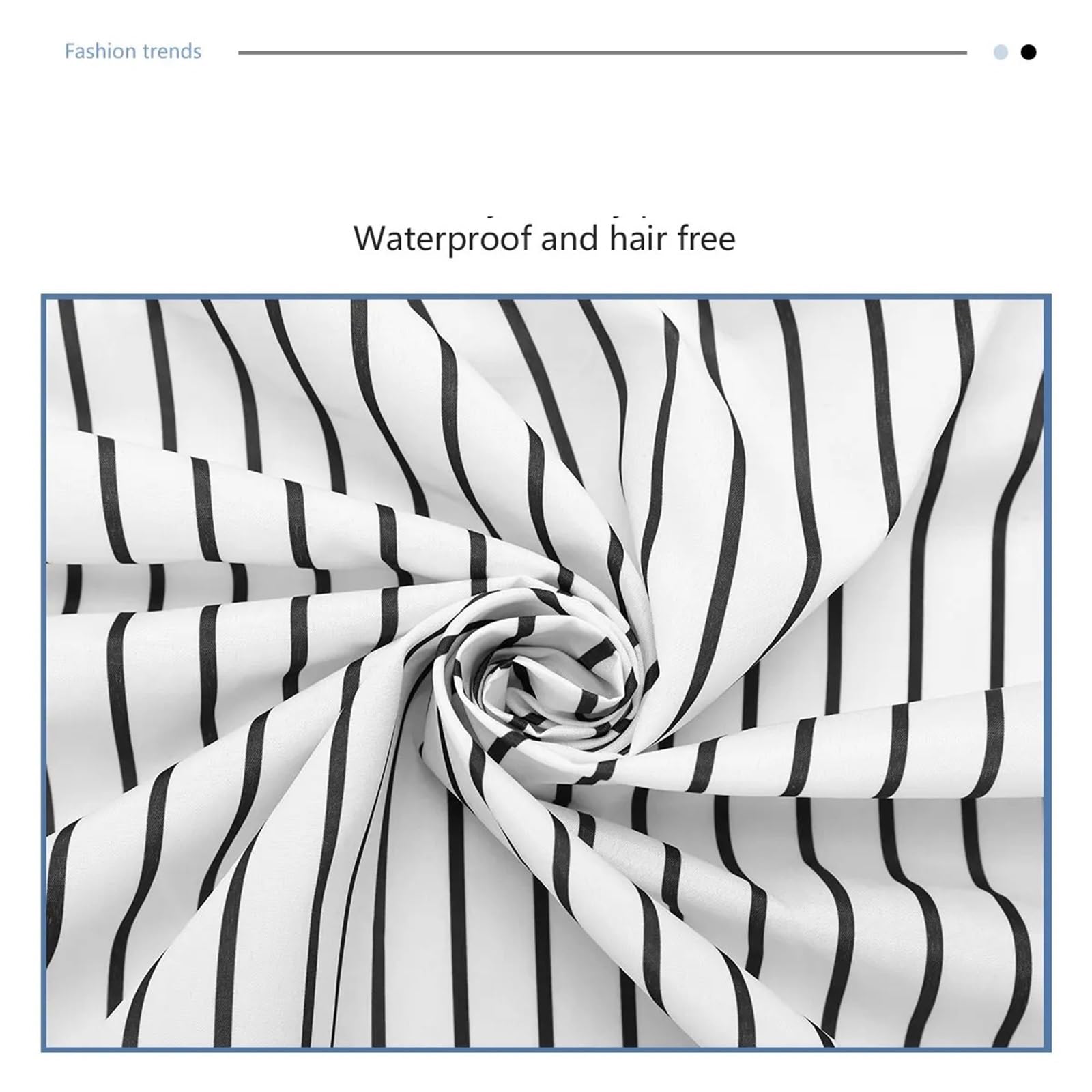 Fartuch fryzjerski, Hairdressing Cape White And Black 145x160cm