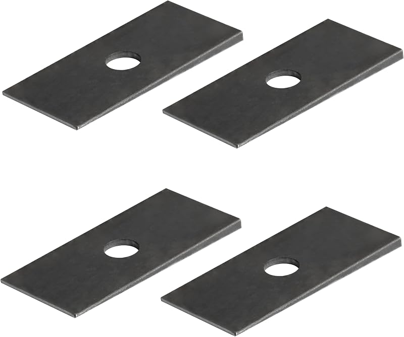 Calços de aço de 2° para ângulo do pinhão e caster, eoere – Kit com 4 unidades