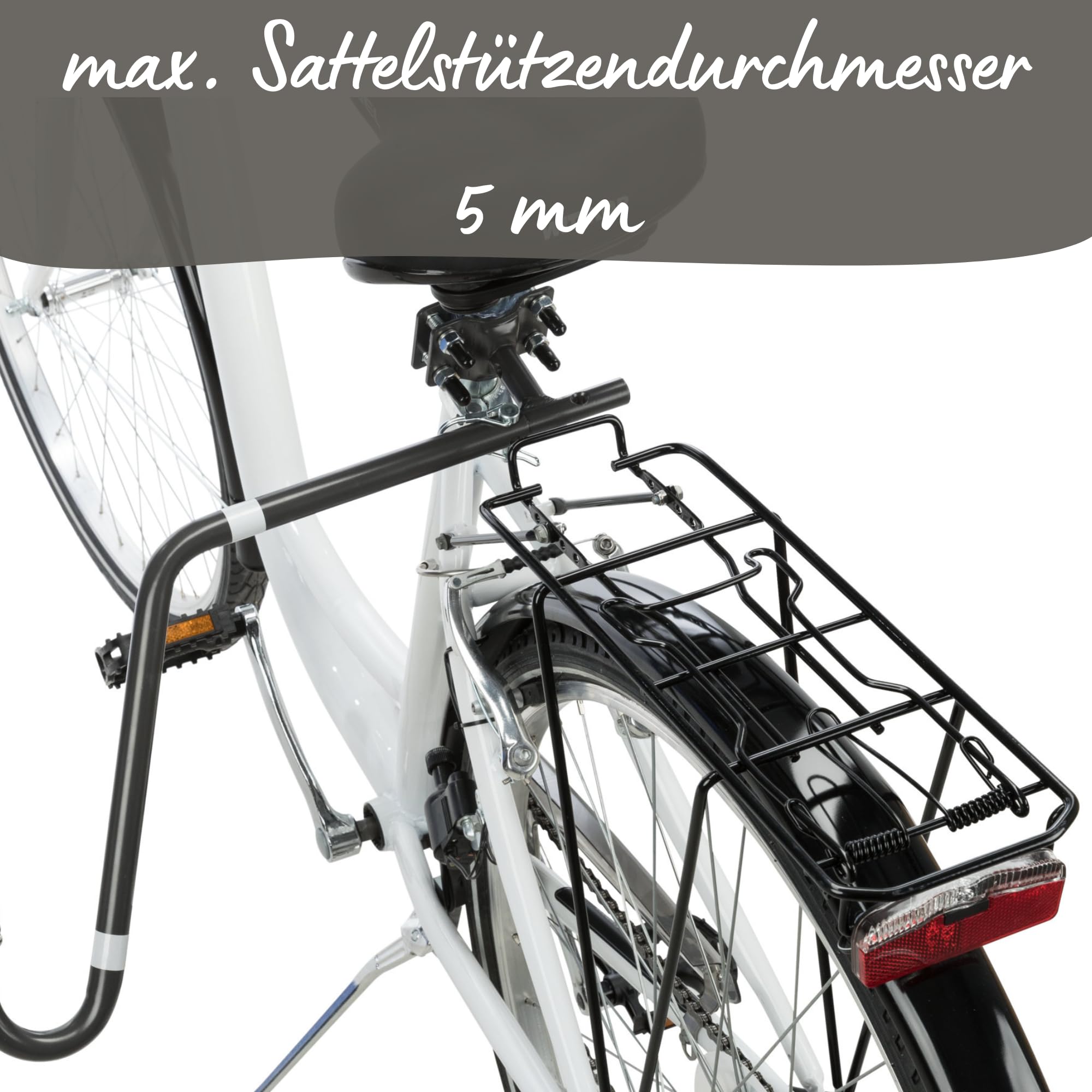 Trixie Hunde Biker-Set U-Form – M-XL – Fahrradzubehör für Hunde – mit Feder zur Zugdämpfung – hohe Fahrstabilität – für mittelgroße und große Hunde