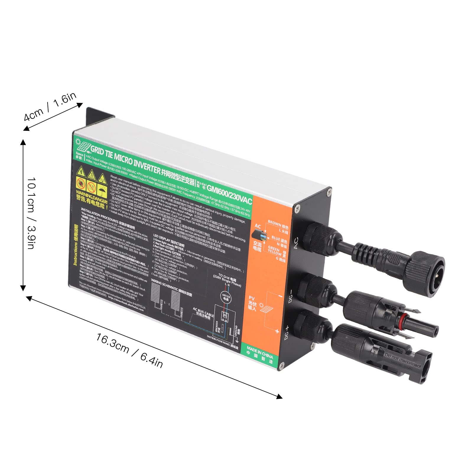 Inverter 6000W Puro Onda Sinusoidale Con Telecomando, Doppia Presa E USB Per Camper, Auto E Casa