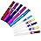 Bona Fide Beauty Czech Glass Nail File for Natural Nails Set, 5-Pack Etched Files with Hardcases (180/240 grit). Genuine Bohemian Glass from The EU.