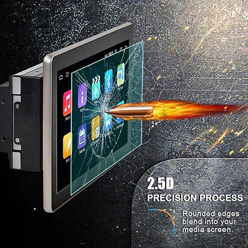 Miniatura 3 de NHOPEEW Radio universal de doble DIN Android para automóvil, rotación automática HD de 10 pulgadas, pantalla táctil completa con navegación GPS,