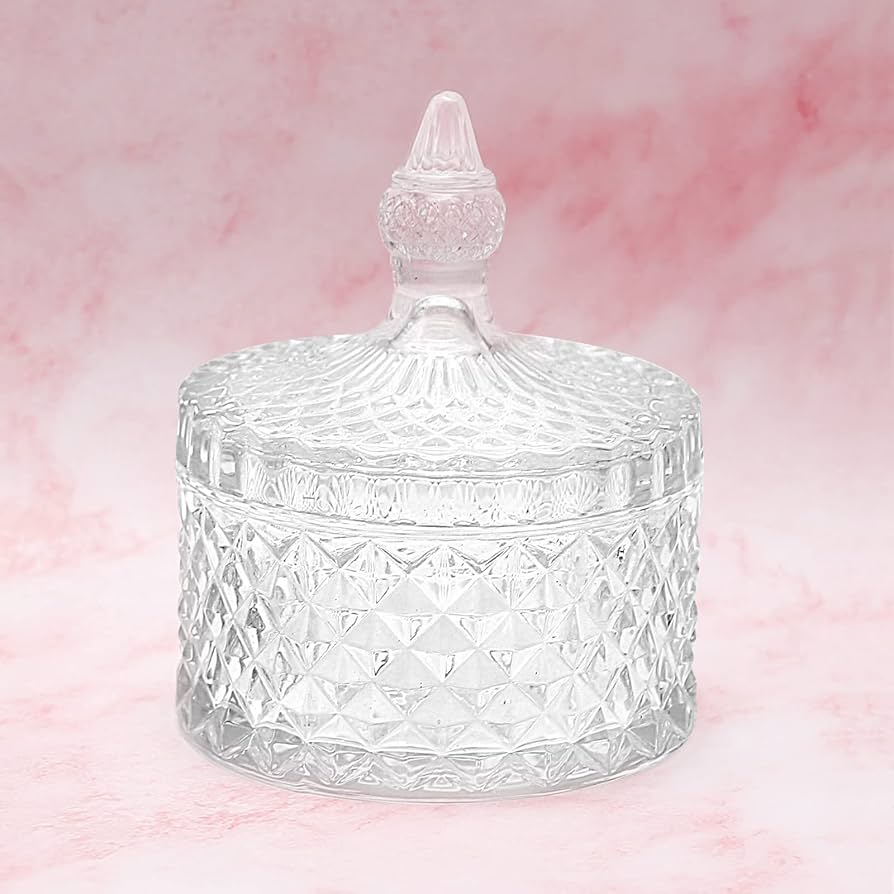 現代軽奢クリスタル収納ガラスキャンディ缶小置物北欧シンプル玄関収納 Amazon｜gannbarou ガラス製 小物入れ コットンポット シュガー