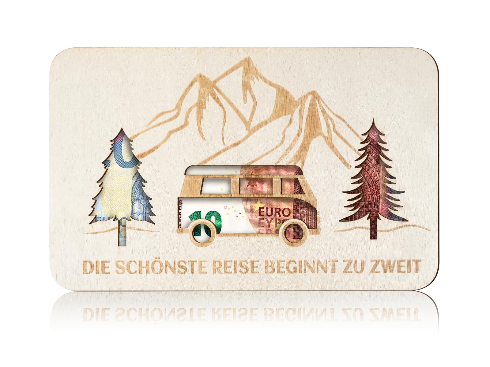 ARTREE Geldgeschenke Geburtstag Holz, Geldgeschenk Reise